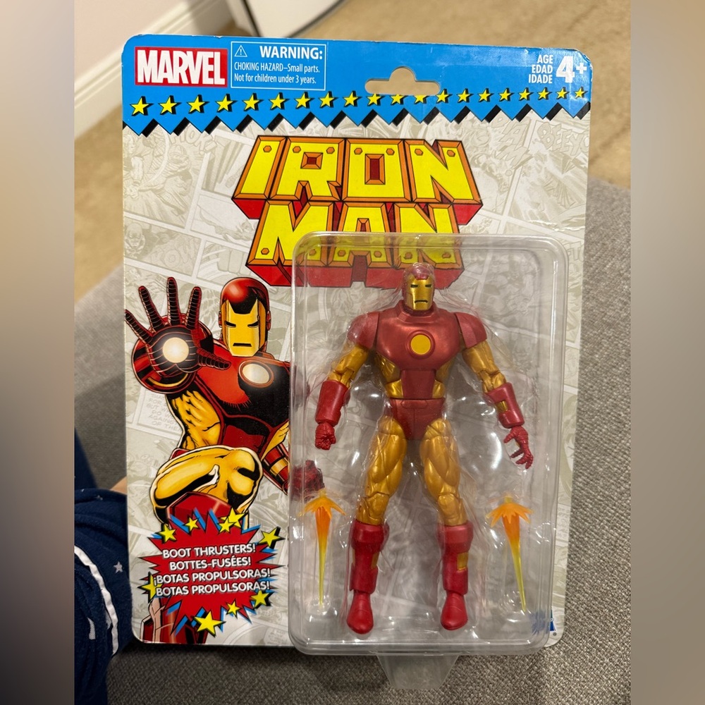 Marvel Legends Iron Man Vintage Retro Card Action Figure SEALED